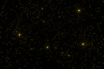 たくさんの星が輝く夜空の3DCG画像