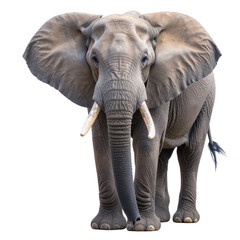 Fototapeta premium Majestic African Elephant Powerful Trunk and Large Ears