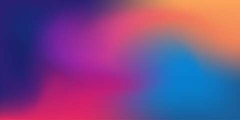 Abstract blurred gradient mesh background vector design in colorful