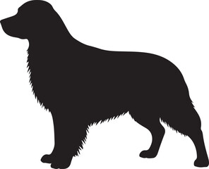 GOLDEN RETRIEVER DOG SILHOUETTE