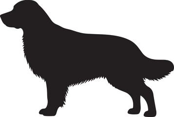 GOLDEN RETRIEVER DOG SILHOUETTE