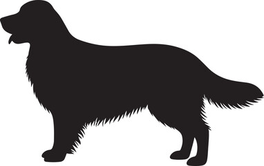 GOLDEN RETRIEVER DOG SILHOUETTE