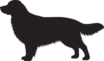GOLDEN RETRIEVER DOG SILHOUETTE