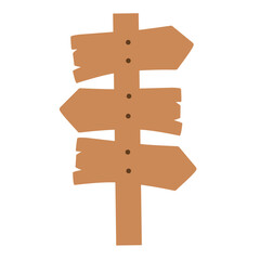 wooden signboard illustration