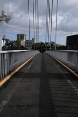 Obraz premium 日本、大阪市、西日本、橋、青空、雲、建築、風景、写真素材 