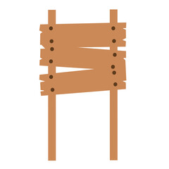 wooden signboard illustration