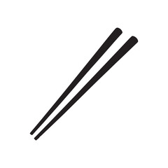Chopsticks vector isolated on white background.