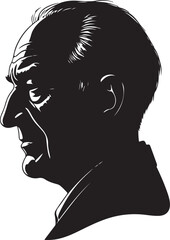GRANDPARENT HEAD PROFILE SILHOUETTE
