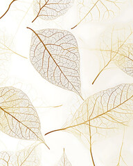 Highly detailed illustrations of various trees, leaves, grasses, and botanical elements, featuring realistic, minimalist, and abstract compositions on a white background.