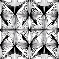 Seamless floral tile patterns combining cultural, modern
