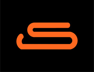 Abstract letter s design