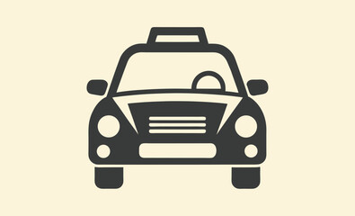 Obraz premium Taxi cab icon, car vector icon 