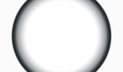 White oval or round blank shiny button vector icon with shadow