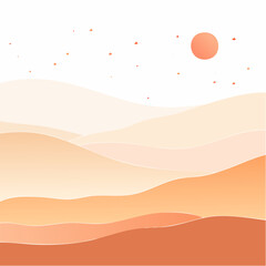 Earthy dusk blobs for travel or lifestyle brands.