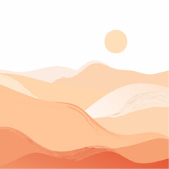 Earthy dusk blobs for travel or lifestyle brands.