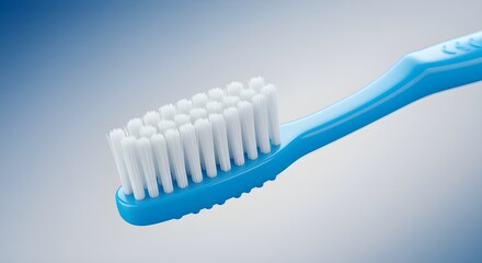 Toothbrush with toothpaste isolated.