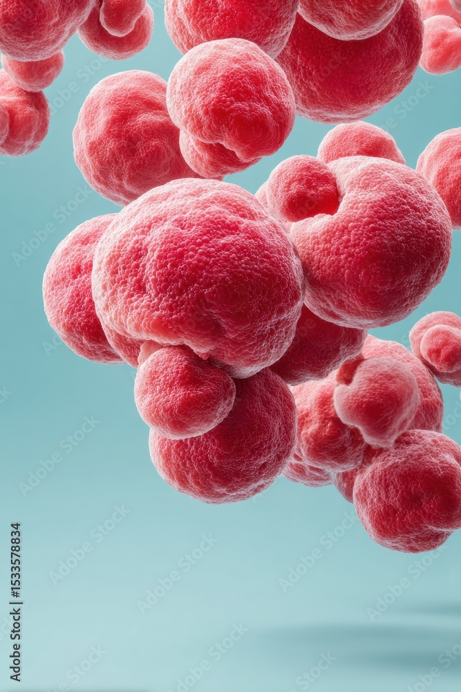 Aufkleber realistic clustered platelet and blood cell structures highlighting immune system function for medic