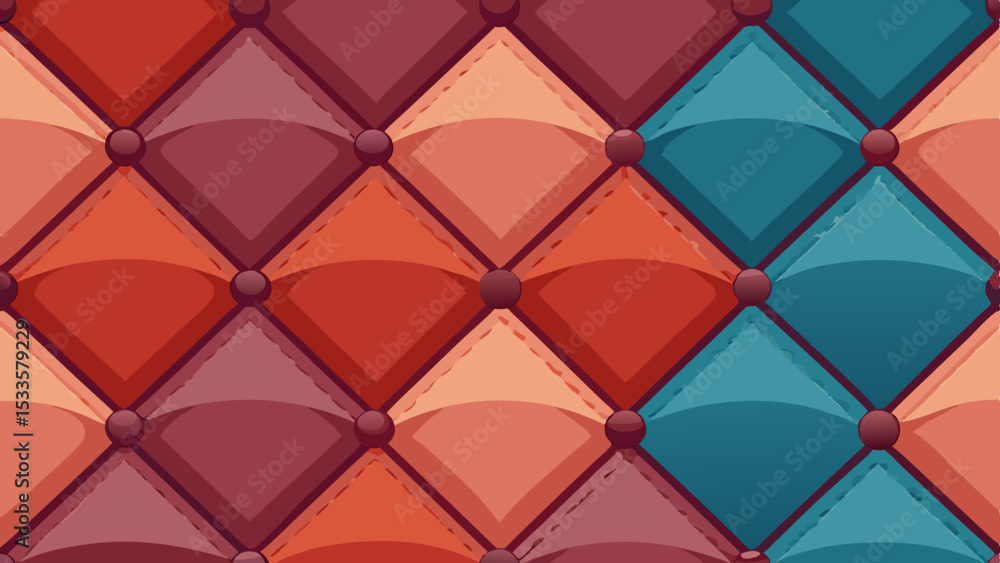 Poster abstract geometric pattern with button details suitable for various creative projects