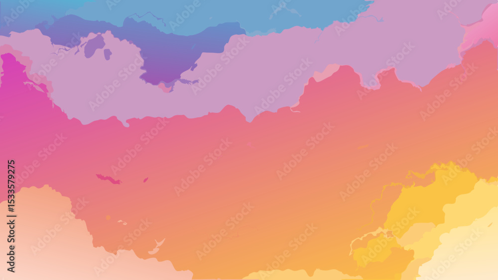 Poster abstract gradient cloud background with modern color palette for creative design projects