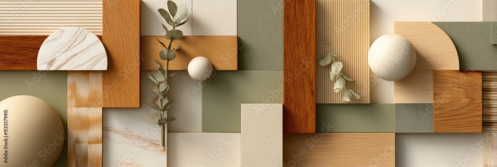 Poster Modern Naturalization Background with Overlapping Geometric Shapes and Textured Layers for Immigration Services and Corporate Branding