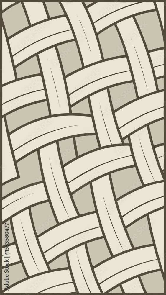 Aufkleber abstract woven pattern in neutral tones with transparency for versatile design applications