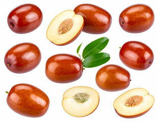Jujube Fruit High-Resolution Images of Fresh Red Dates