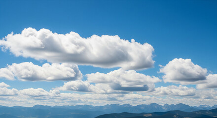 Fototapeta premium Natural Blue Sky with Soft Clouds – Peaceful and Realistic Sky Backgrounds for Weather, Nature, and Outdoor Concepts in Daylight