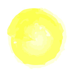 水彩風カラーパレット　黄色