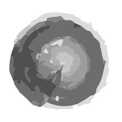 水彩風カラーパレット　黒色