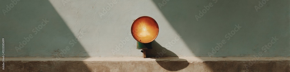Poster Modern Alert Siren Emergency Beacon with Standalone Warning Light on Transparent Background for Security and Rapid Response Signaling