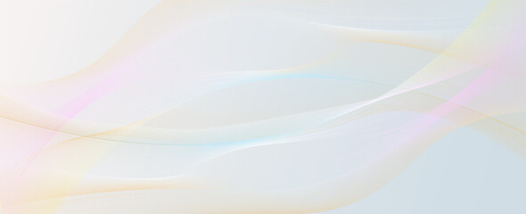 Premium background design with white line pattern (texture) in luxury pastel colour. Abstract horizontal vector template for business banner, formal backdrop, prestigious voucher, luxe invite