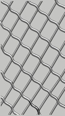 Naklejka premium Seamless vector metal grid pattern with transparency for versatile design use