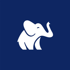 white elephant logo, mascot identity