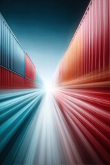 Dynamic Shipping Containers with USA Mexico Canada China Flags on Industrial Dock Symbolizing Global Trade and Tariff Rate Impact in Modern Commerce
