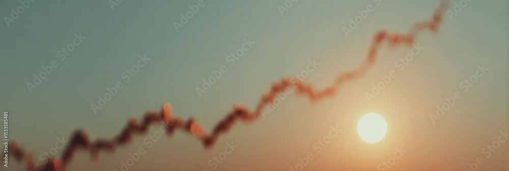 Poster futuristic digital stock market graph with dynamic forex trading data and global economic network fo