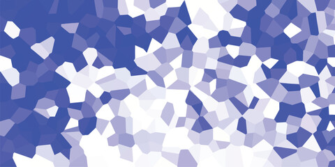 Abstract geometric mosaic pattern with gradient shades of blue and white decorative illustration for digital backgrounds and artistic design