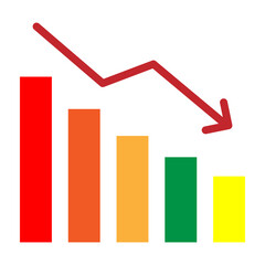 Lowering Bar Vector Flat Icon Design