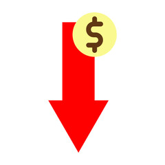 Low Demand Vector Flat Icon Design