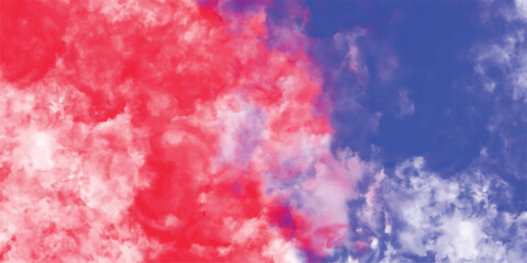 Artistic abstract watercolor background blending red blue and purple hues creating a colorful painted effect for creative designs
