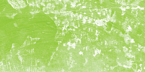 Lime green textured grunge surface with white peeling paint effect for background design element