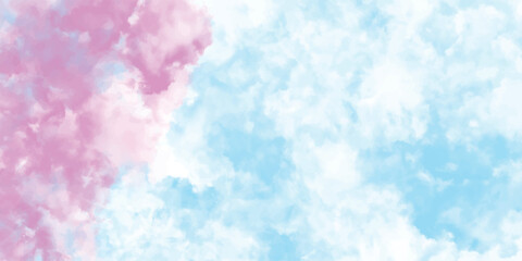 Watercolor abstract background with pink and blue pastel colors for digital art and design projects beautiful gradient texture