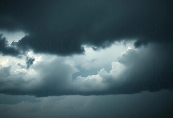 Dark, ominous clouds gathering, heavy rain imminent,   natural disaster,   environment