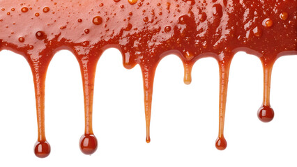tomato sauce  hanging and dangling isolated on transparent background