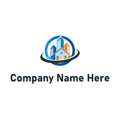  Real estate logo with houses