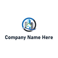 Real estate logo with houses