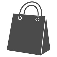 Shopping bag silhouette icon graphic