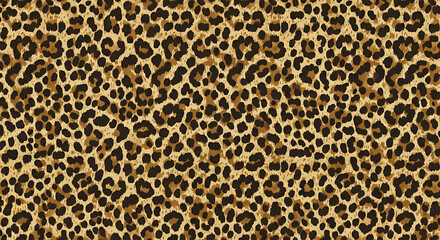Leopard Spotted Pattern Dark Brown and Tan Wildlife Design