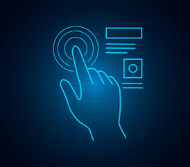 Futuristic Tech Interface Icons  AI, Cyber, Data Security Set