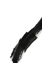 abstract calligraphy painting using bold and flowing black ink