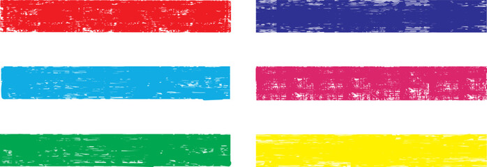 Colorful paint brush strokes. Set of Hand drawn vector colorful dry brush strokes, paint stains, artistic textured backgrounds collection. grungy color paint backgrounds and splatters .